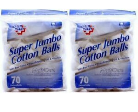 Bolas De Algodón Saludables Super Jumbo 70ct