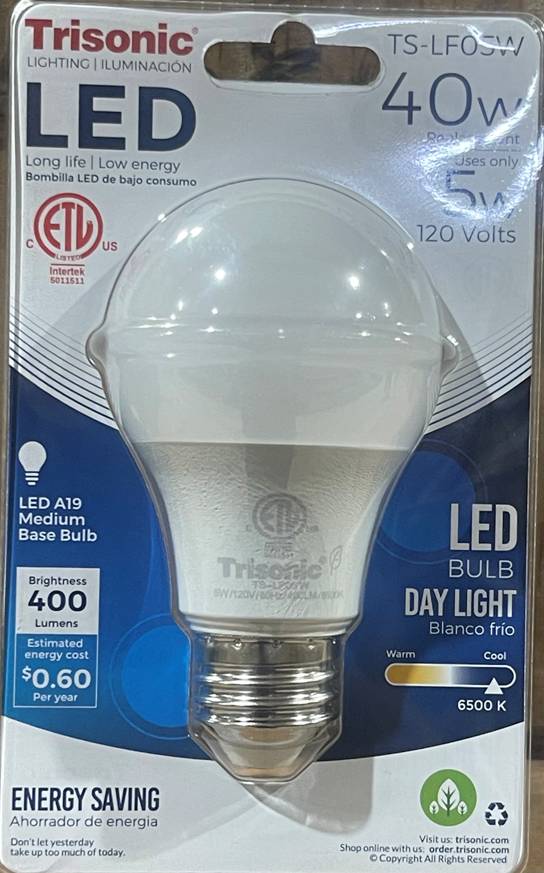 LED BULB DAY LIGHT 40 WATS